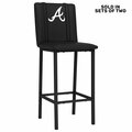 Dreamseat Bar Stool 500 with Atlanta Braves Secondary, 2PK XZ500BSDBLK-PSMLB20012A